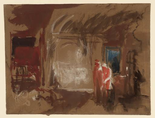 Joseph Mallord William Turner, ‘A Couple in a Bedroom, ?Venice’ 1840