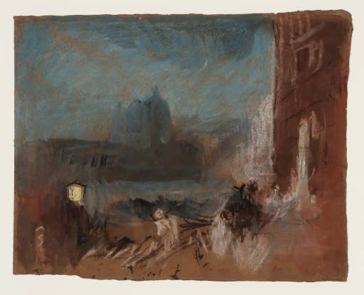 Joseph Mallord William Turner, ‘Santa Maria della Salute, Venice, by Moonlight, across the Grand Canal from the Traghetto del Ridotto near the Hotel Europa (Palazzo Giustinian)’ 1840