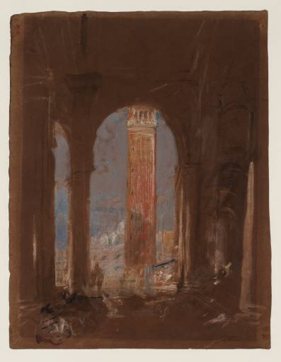 Joseph Mallord William Turner, ‘The Piazza, Campanile and Basilica of San Marco (St Mark's), Venice, from the Atrio of the Palazzo Reale’ 1840