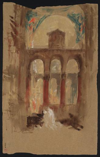 Joseph Mallord William Turner, ‘The Dome of the Pentecost in the Basilica of San Marco (St Mark's), Venice, from an Aisle’ 1840