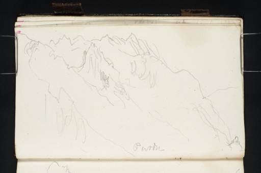 Joseph Mallord William Turner, ‘Mountains in the Vorarlberg Alps, Possibly near Blundenz’ 1840
