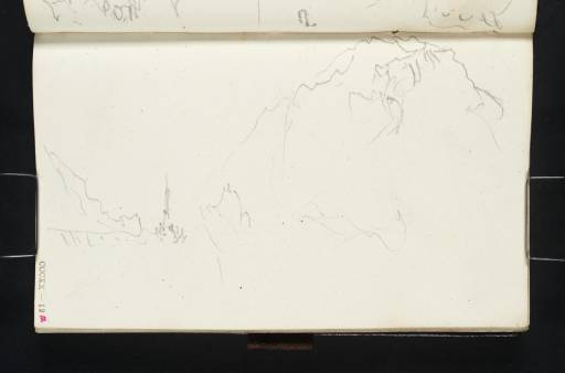 Joseph Mallord William Turner, ‘A Spire, Perhaps at Flirsch, among Mountains in the Tyrol Alps’ 1840