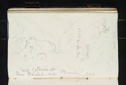 Joseph Mallord William Turner, ‘Mountains and Castles ?in the Tyrol Alps’ 1840