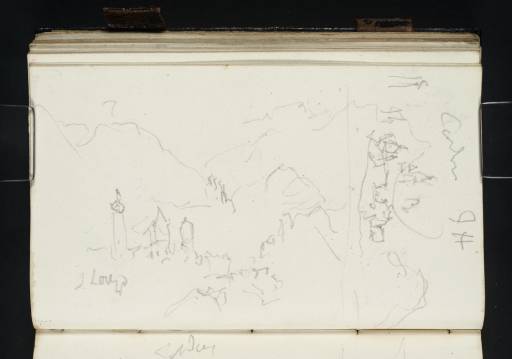 Joseph Mallord William Turner, ‘?St Lorenzo di Sabato (Sankt Lorenzen), near Brunico (Bruneck); a Town among Mountains ?in the Dolomites’ 1840
