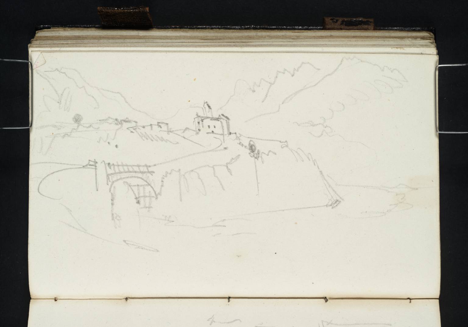 Mountains with Bridge, Etc.