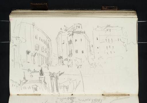 Joseph Mallord William Turner, ‘The Piazza and Church of San Stefano, Belluno’ 1840