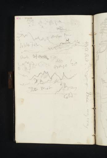 Joseph Mallord William Turner, ‘Mountain Peaks and Sunset Clouds, Probably over the Dolomites beyond Belluno’ 1840