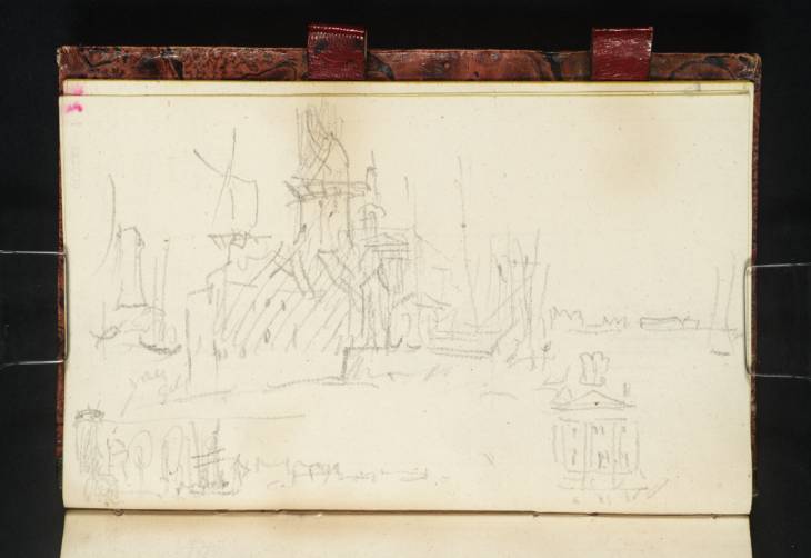 Joseph Mallord William Turner, ‘Rotterdam: East End of Haringvliet; Boompjes; The English Church’ 1835