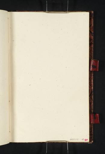 Joseph Mallord William Turner, ‘Blank’ 1835 (Blank right-hand page of sketchbook)