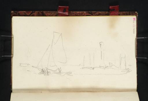 Joseph Mallord William Turner, ‘River Scene ?near Brielle’ 1835