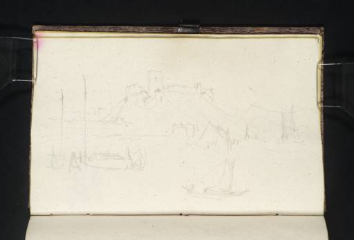 Joseph Mallord William Turner, ‘The Ruins of Burg Klopp from the River Rhine, with Bingen Downstream’ 1833