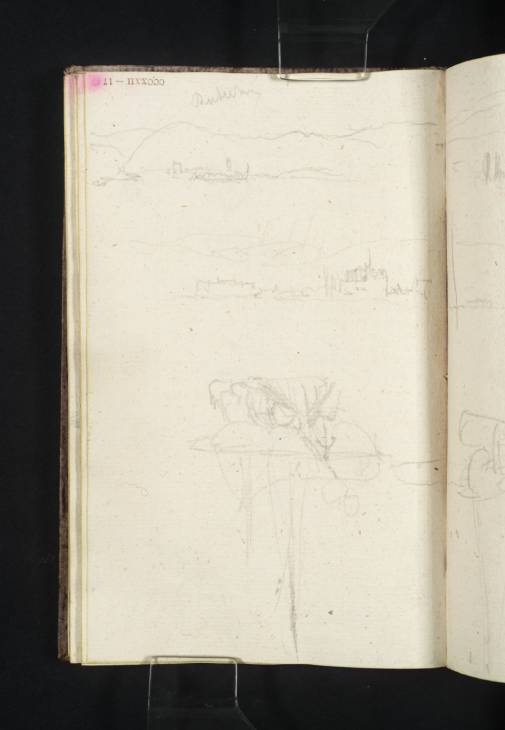Joseph Mallord William Turner, ‘Views on the River Rhine, around Rüdesheim; Studies of Boats’ 1833