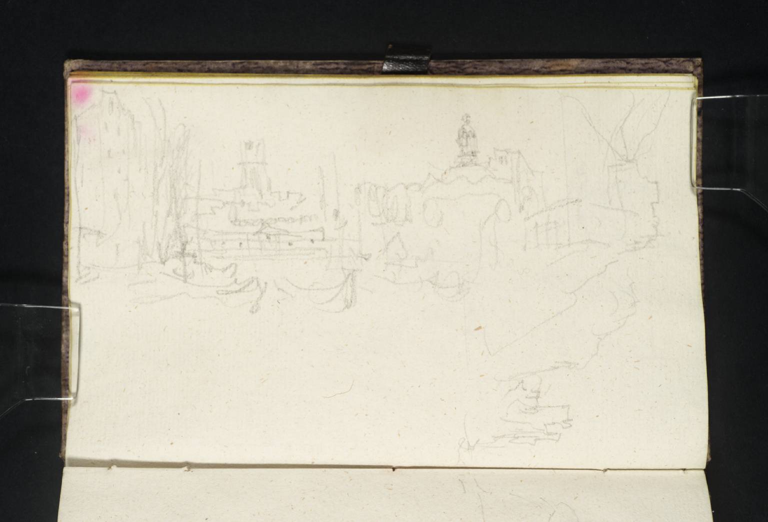 Town, from River; Also Mountains
