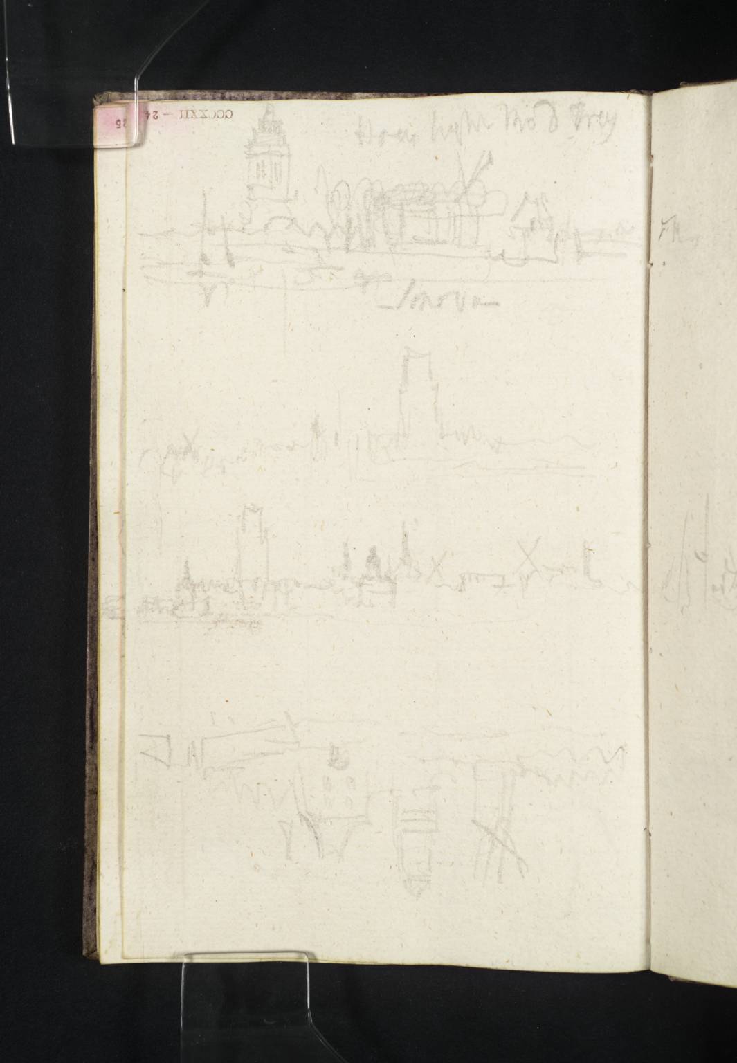Views of Town, Etc., from River. ?Sinova [Turner]