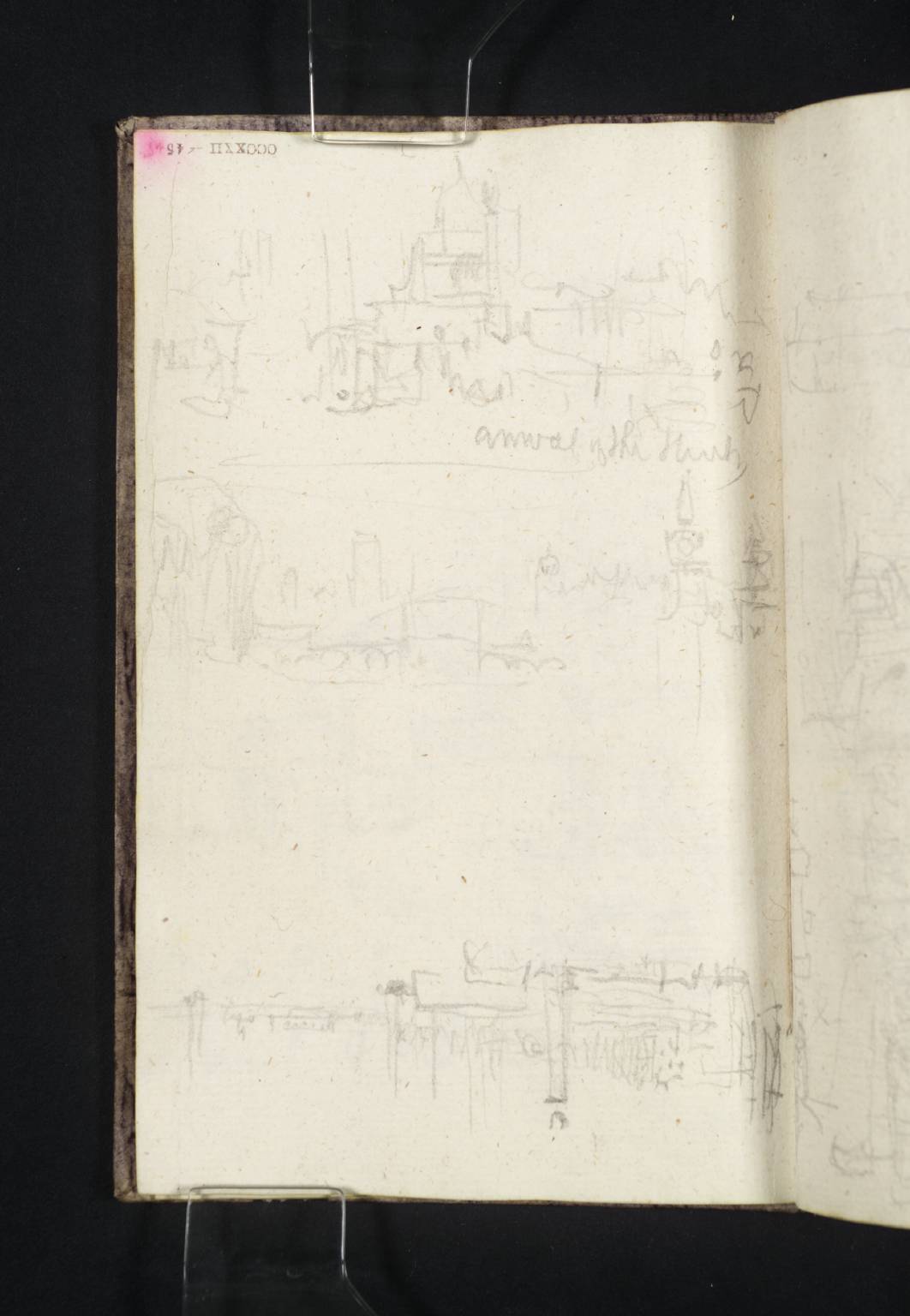 Buildings beside River. Arrival of the ... [Turner]