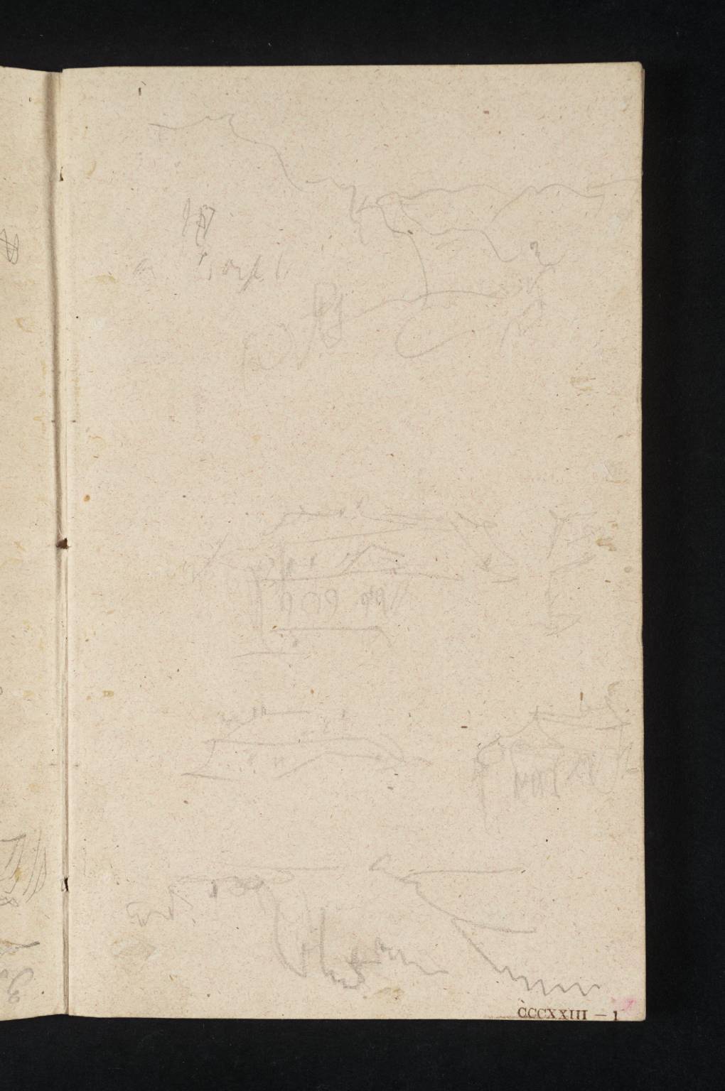 Buildings and Mountains on River Banks