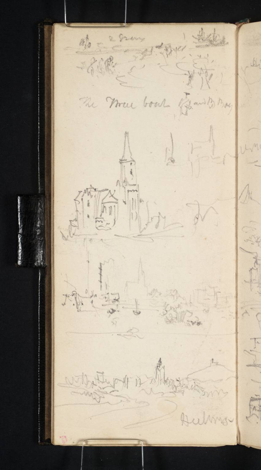 Church and Views on River. ?Heilbronn [Turner]