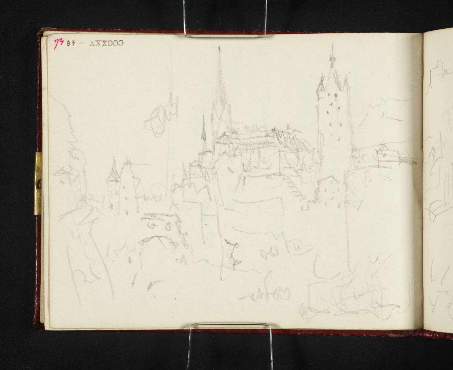 Town on Hill. ?Argon [Turner]