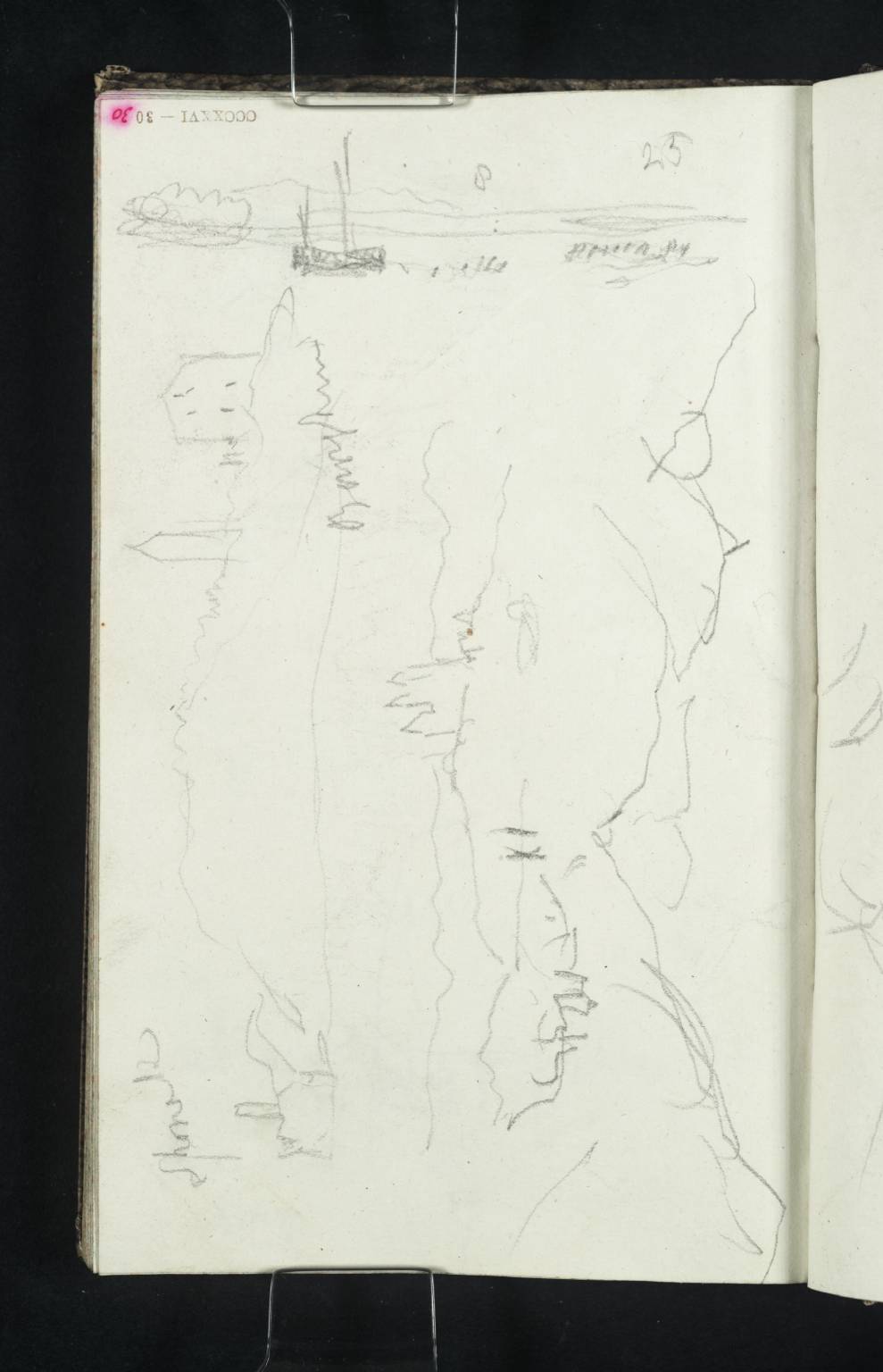 River Scene, Mountains, Etc. ?Barighem and Sponek [Turner]. (Sponeck)