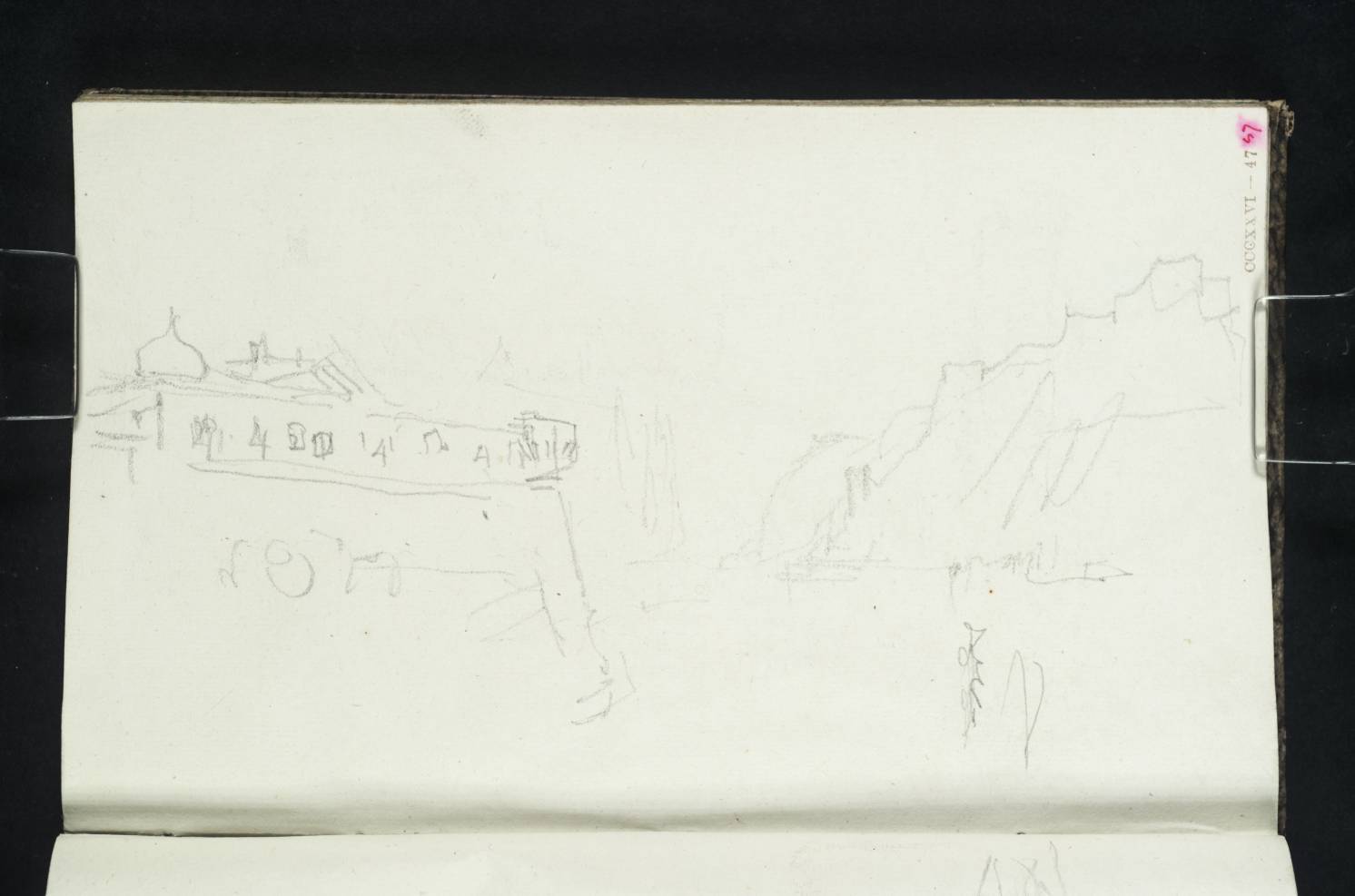River, with City Walls, Etc.