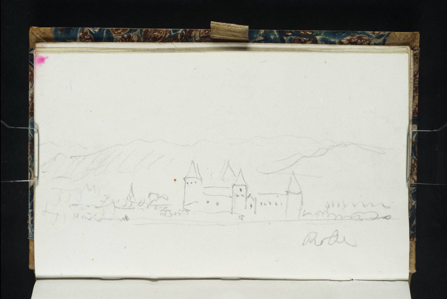 Buildings beside lake. Rolle [Turner] (on Lake Geneva)