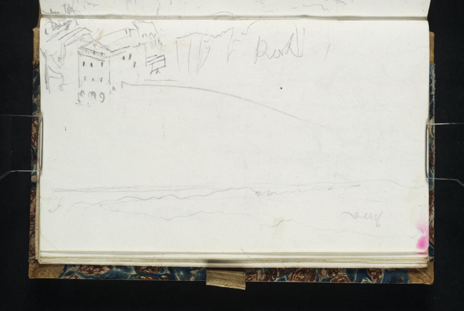 Lausanne from the south-west; Distant Mountains. Jura [Turner]