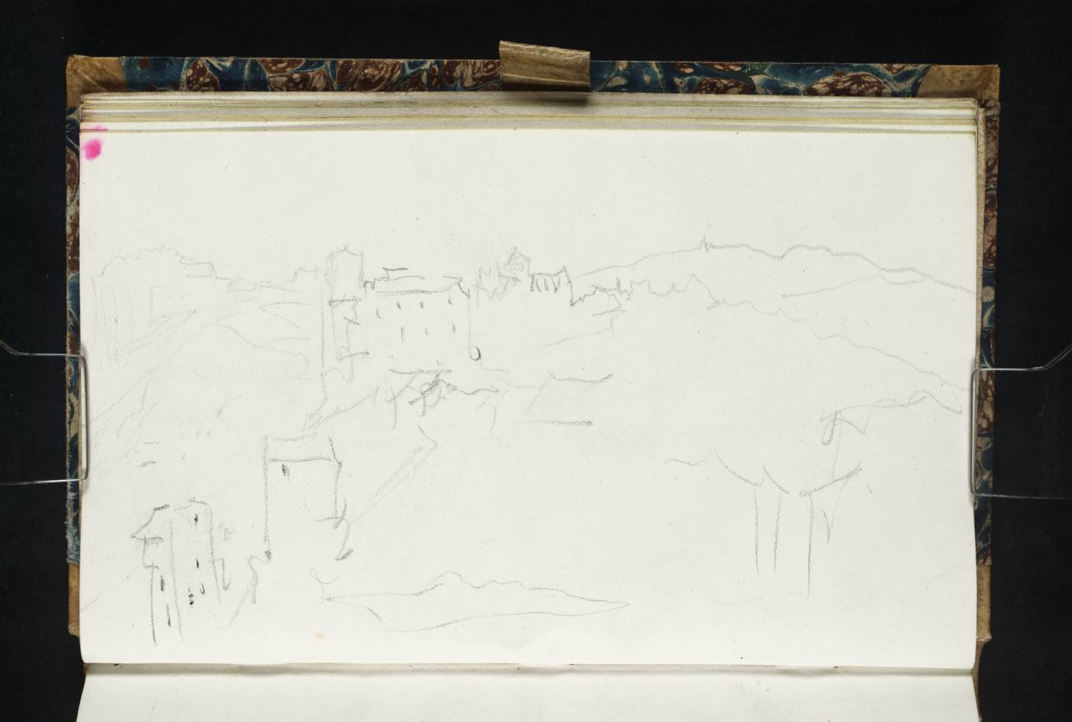 Buildings among Mountains