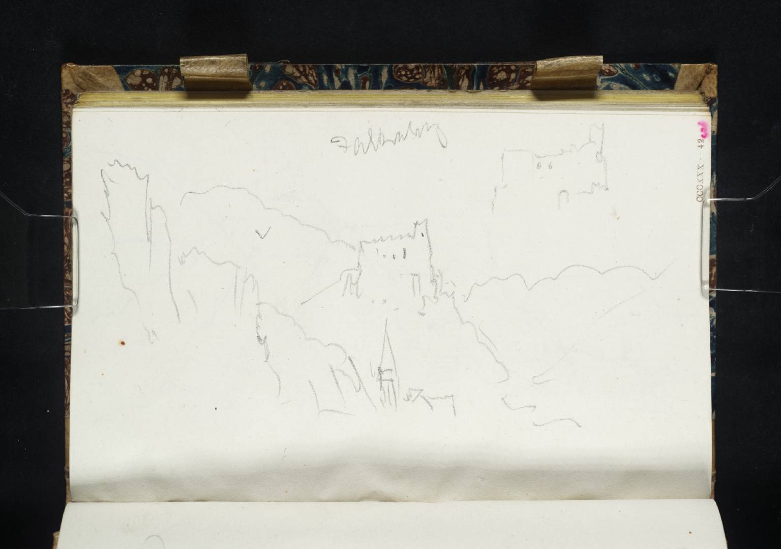 Castle on Rock. Falkenburg [Turner] (on Rhine, near Sooneck)