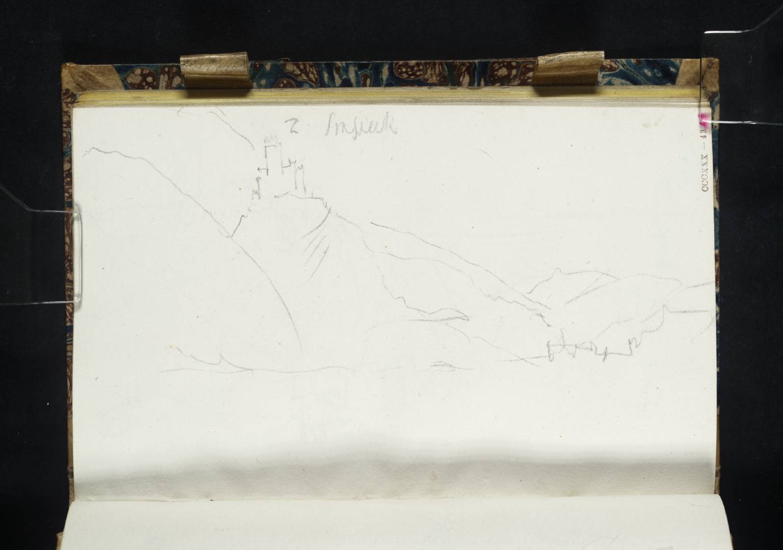 Castle on Rock. Sinsieck [Turner]. (?Sinzig)