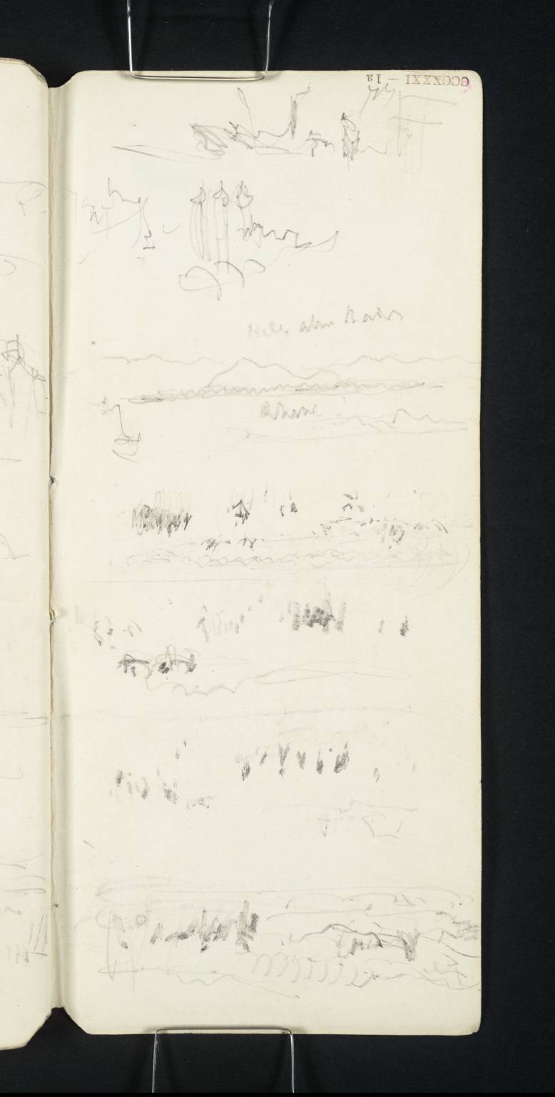 Sketches; One of the Hills above Baden, and Another of the Rhine [Turner]