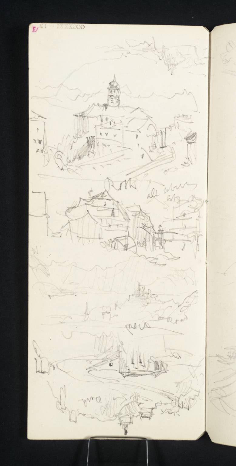 Mountains with Buildings. Roth [Turner], Etc.