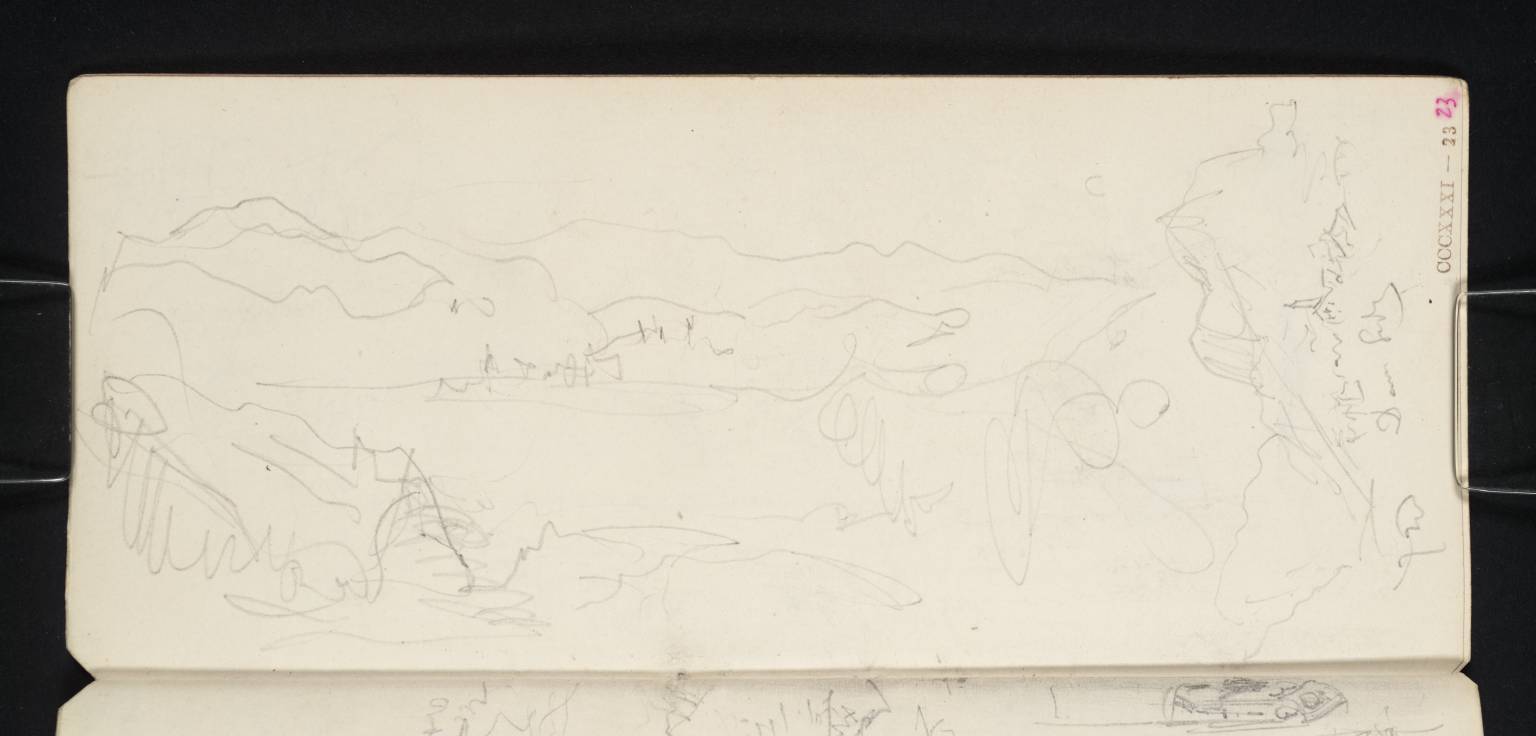 Lake, with Mountains