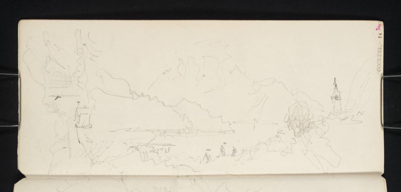 Lake, with Mountains