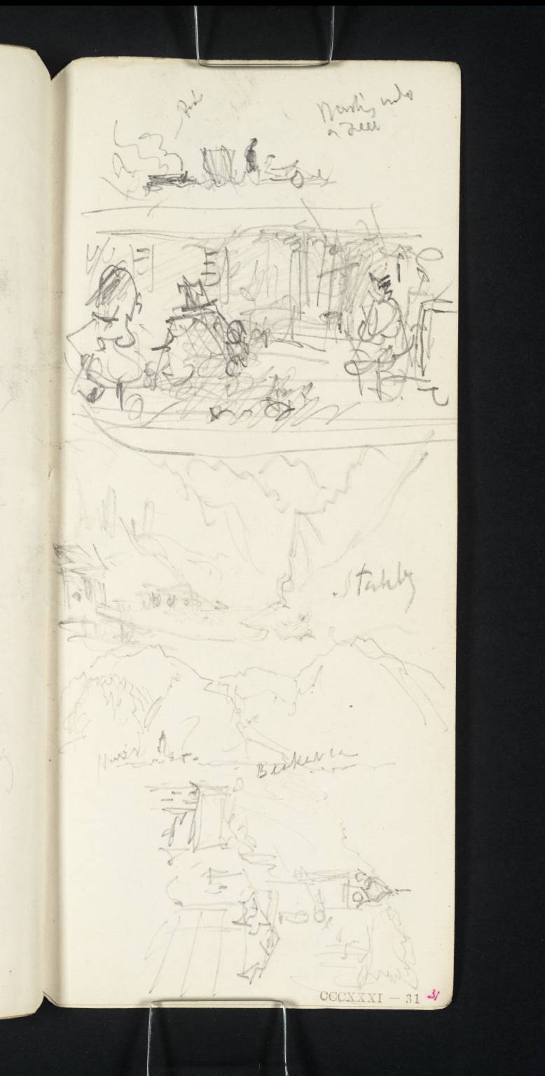 An Interior, Mountains, Etc. ?Stahb..., Beckesea [Turner]