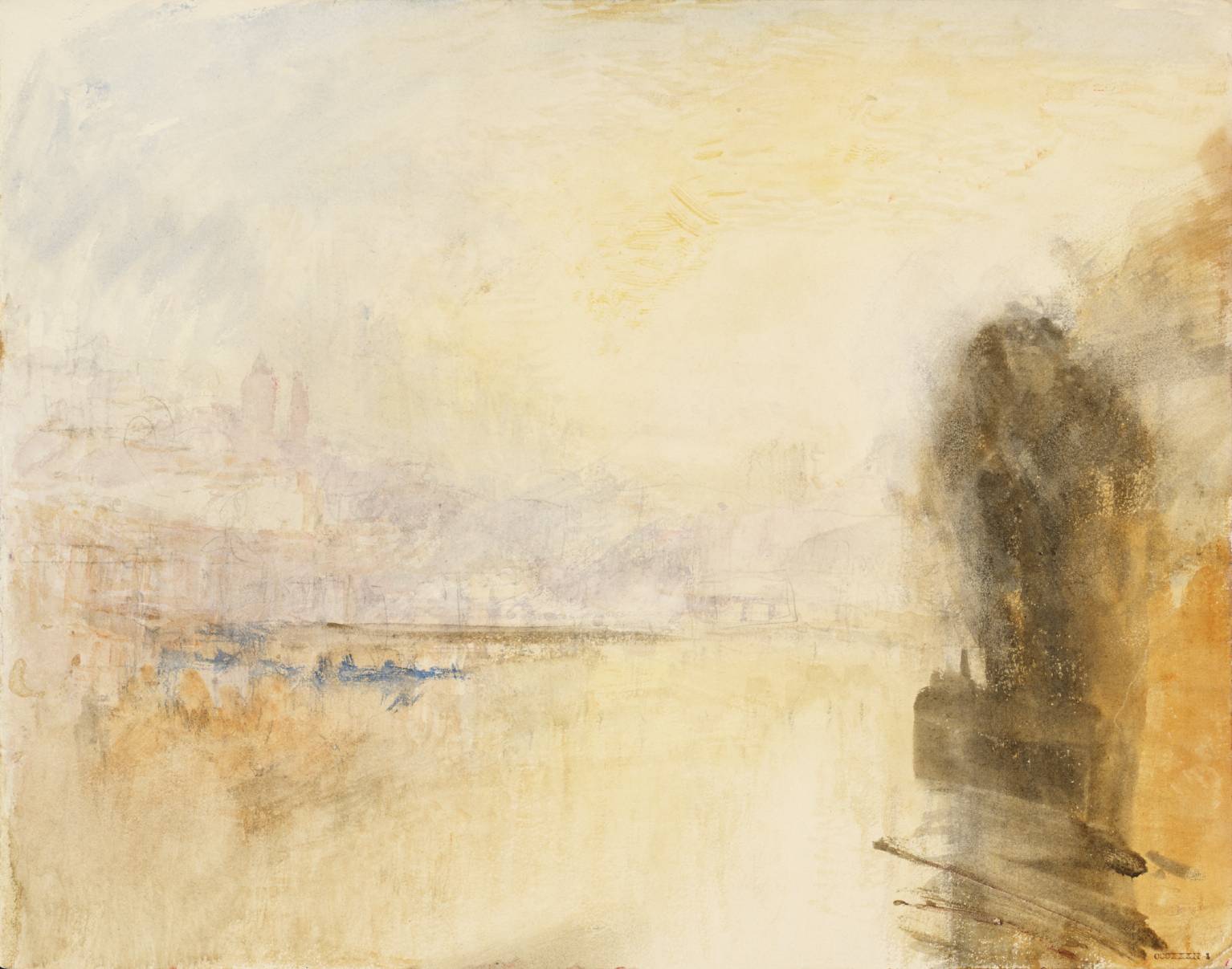 City beside Lake