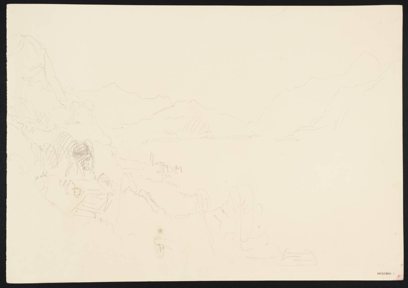 Lake, with Mountains