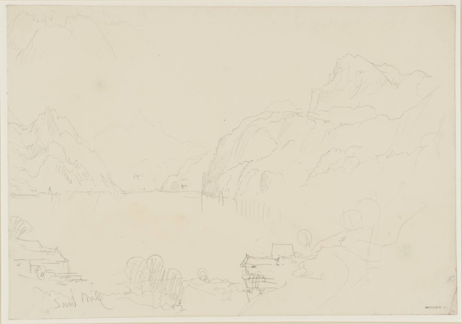 Lake, with Mountains