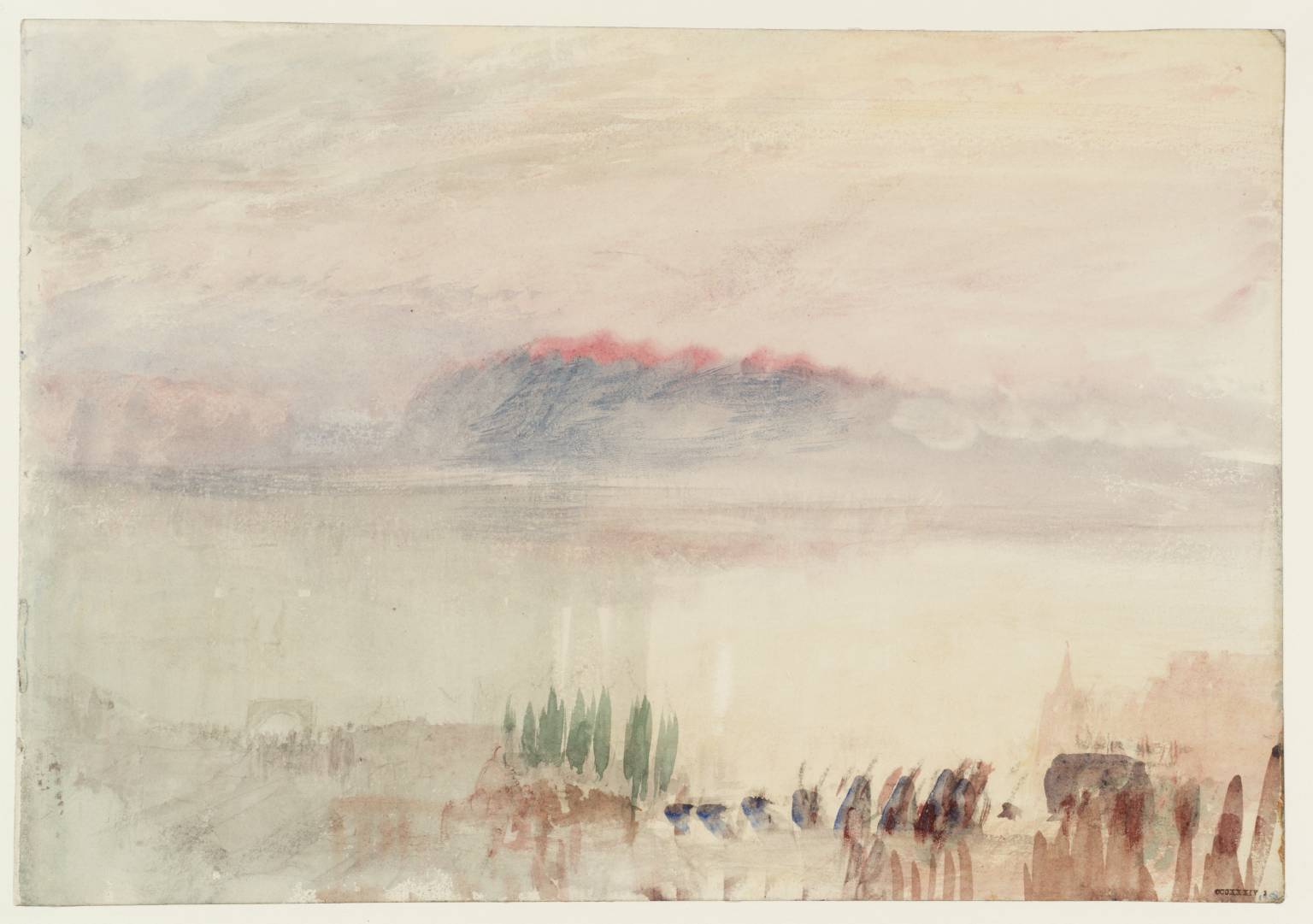 Funeral at Lausanne', Joseph Mallord William Turner, 1841 | Tate