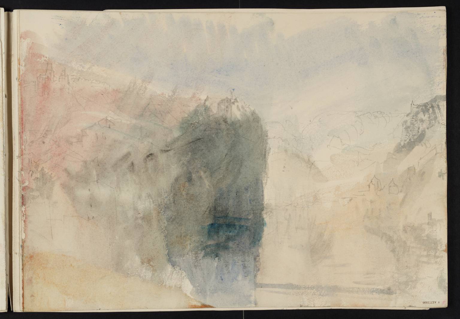 Rocks, with River Below