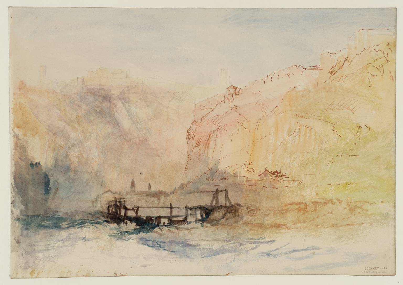Fribourg: The Convent de la Maigrauge, in the Valley of the River Sarine, from the South