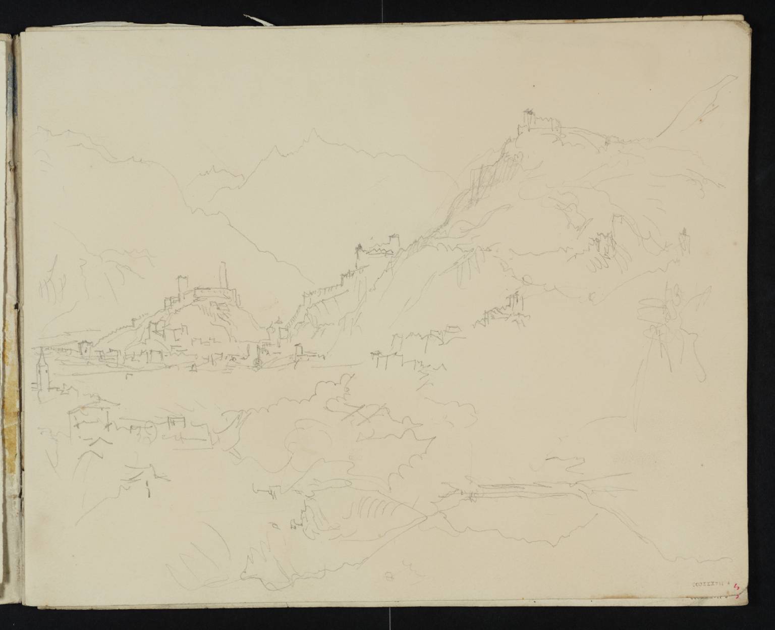 Bellinzona, from Ravecchia;  and Gulf of Locarno, on Lago Maggiore, from the North