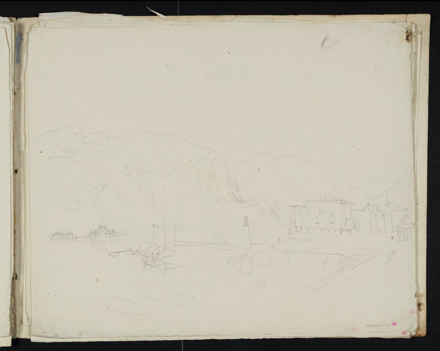 The Harbour of Pallanza, on Lago Maggiore, from the East, with the Borromean Islands