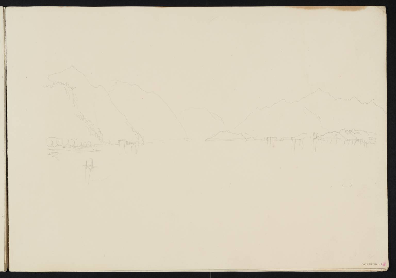 Lake, with Mountains