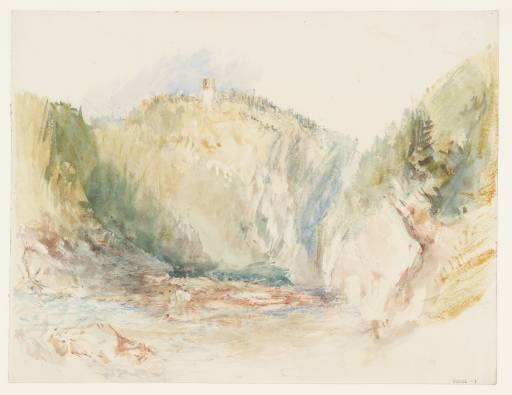 Joseph Mallord William Turner, ‘Burg Reschenstein, on the River Ilz near Passau’ 1840