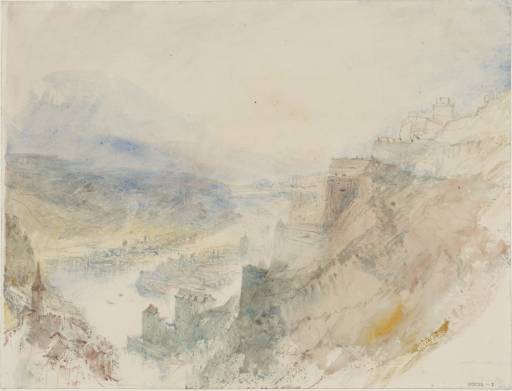 Joseph Mallord William Turner, ‘Passau, with the Confluence of the Rivers Danube and Inn, from above the River Ilz’ 1840