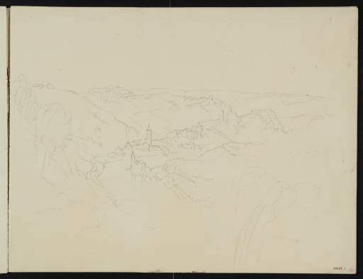 Joseph Mallord William Turner, ‘Hals, Burg Hals and Burg Reschenstein from the Hillside near Passau’ 1840