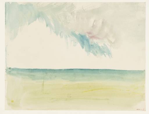 Joseph Mallord William Turner, ‘Clouds over the Sea and a Beach, Perhaps near Ostend’ ?1840