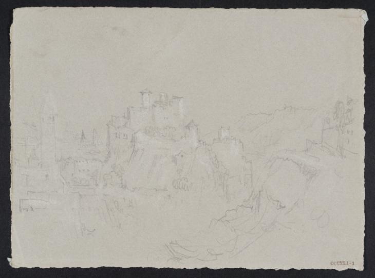 Joseph Mallord William Turner, ‘Hill Town, ?South of France or Italy’ c.1830-41