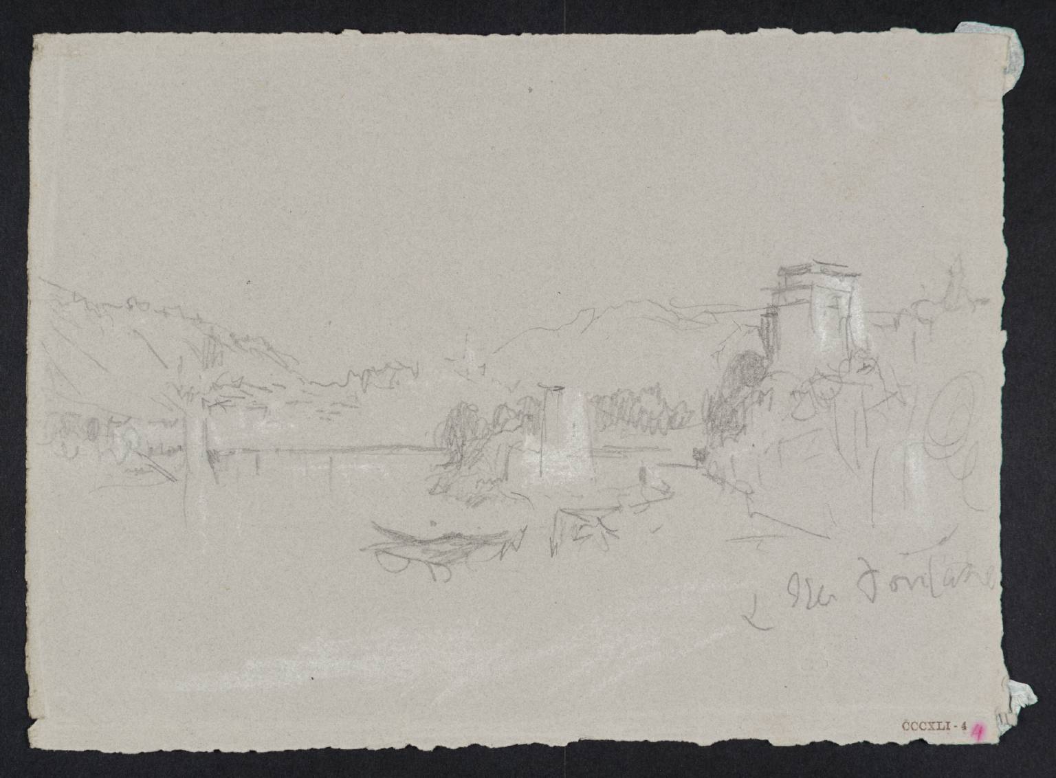 Lake, with Buildings. ?L.M. Fontano [Turner]