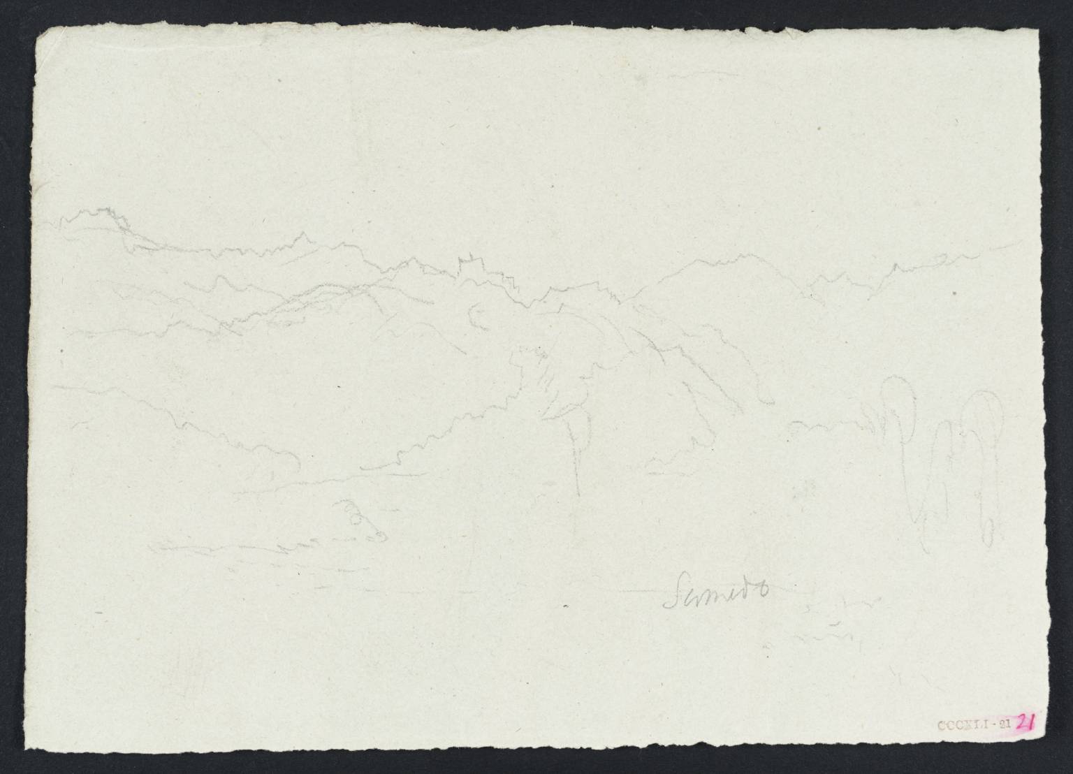 Mountains. Samedo [Turner] (?Samaden, Upper Engadine, near St Moritz)